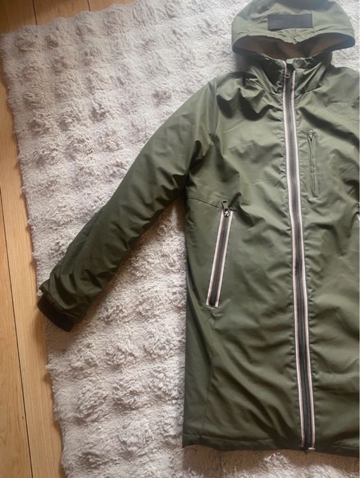 Manteau Paragoose Vert Kaki Veste Longue Chaude Rembourrée Hiver Taille XS - photo numéro 4