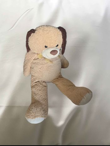 🐶 Grande peluche chien beige XXL
