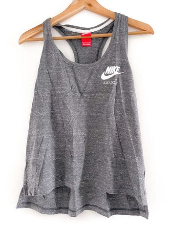 Débardeur gris foncé et blanc Nike