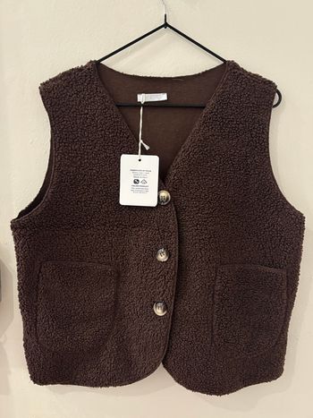 Gilet sans manches marron