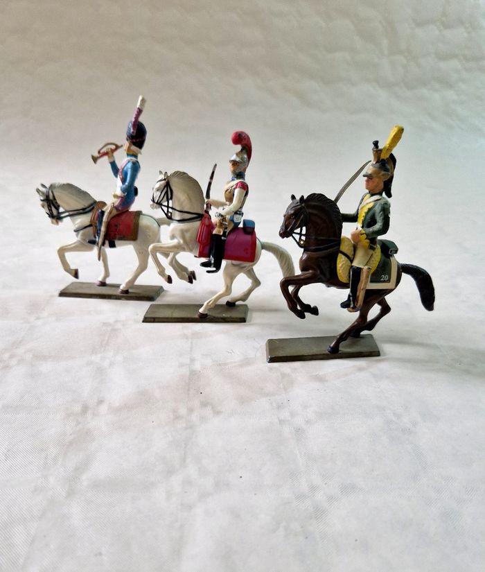 Lot de 7 figurine en plomb , glorieux cavalier de Napoléon - photo numéro 7