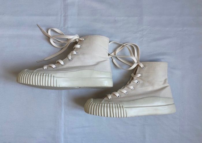 Paire de baskets montantes végan couleur crème Monki pointure 36 - photo numéro 5