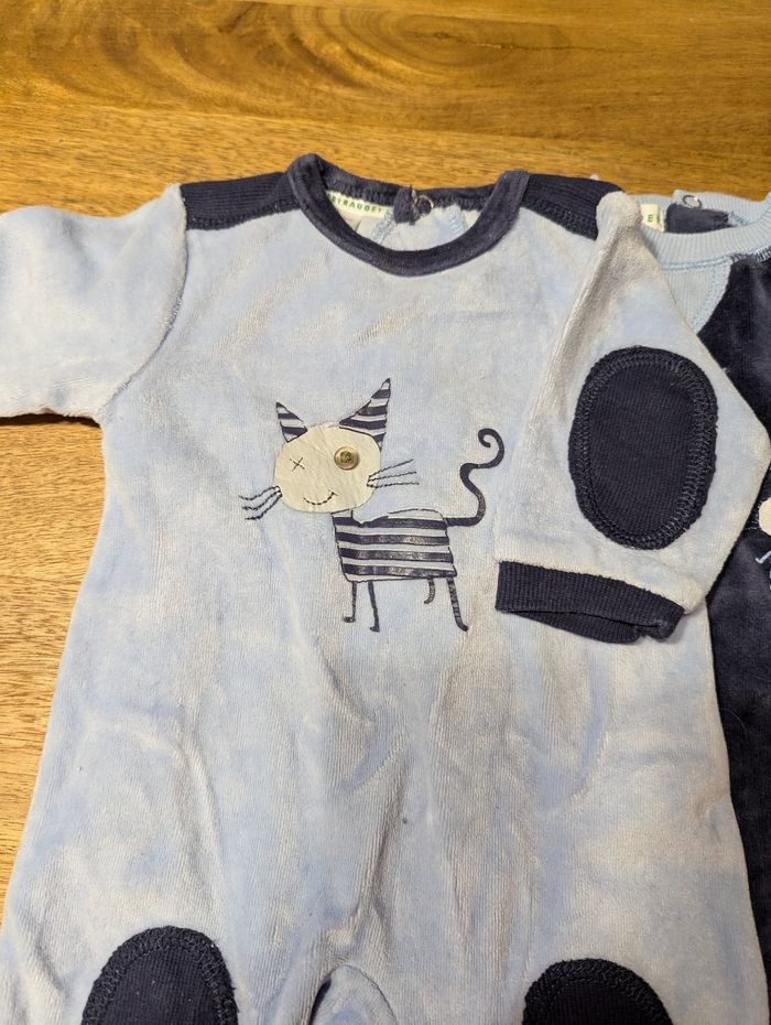 Lot de 4 pyjamas 1 mois - photo numéro 3