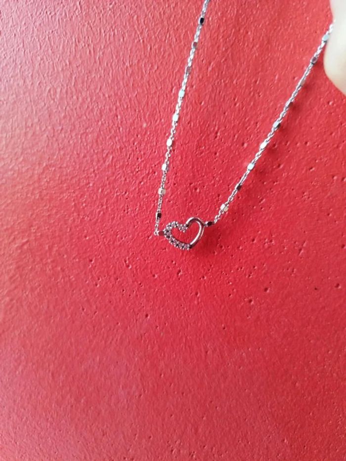 Bracelet en argent 925 forme de coeur neuf - photo numéro 18
