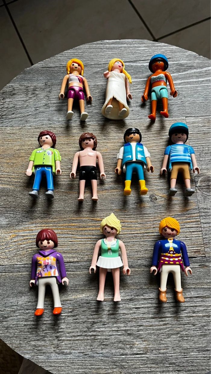 Playmobil lot 10 personnages