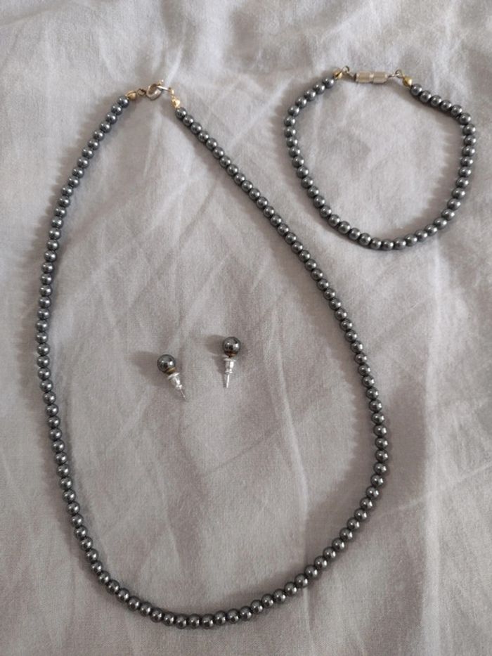 Collier+bracelet+boucles d'oreilles - photo numéro 2