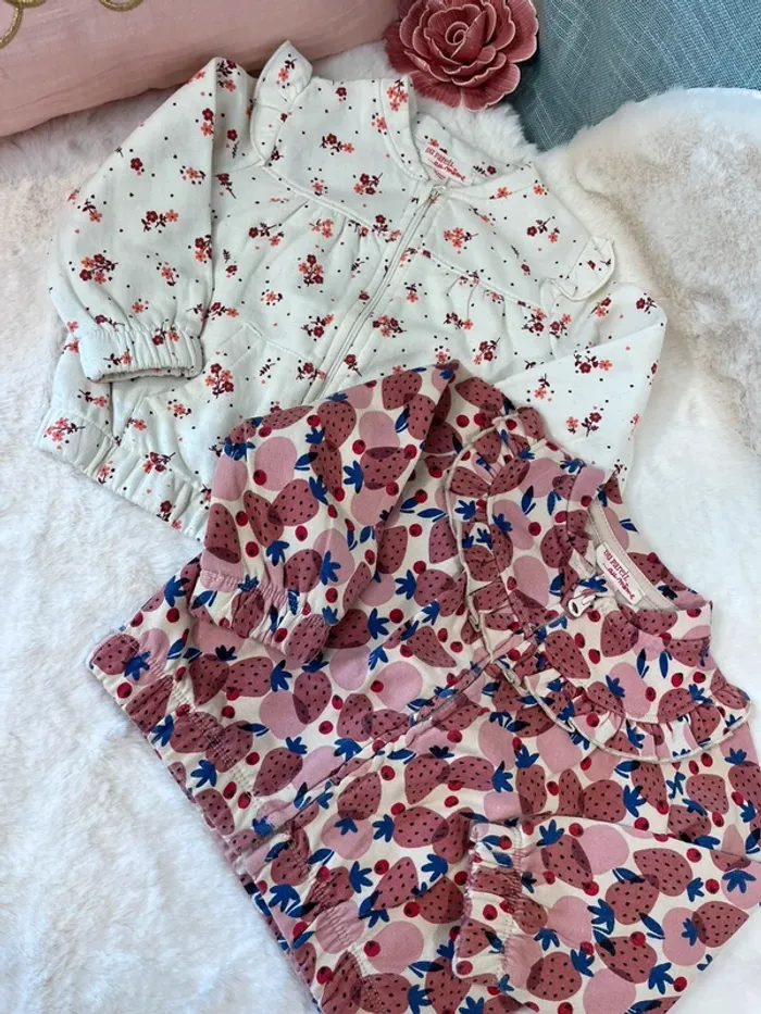Lot 2 vestes taille 12 mois dpam