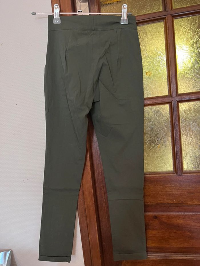 Pantalon slim stretch kaki XS Nuna Lie - photo numéro 2
