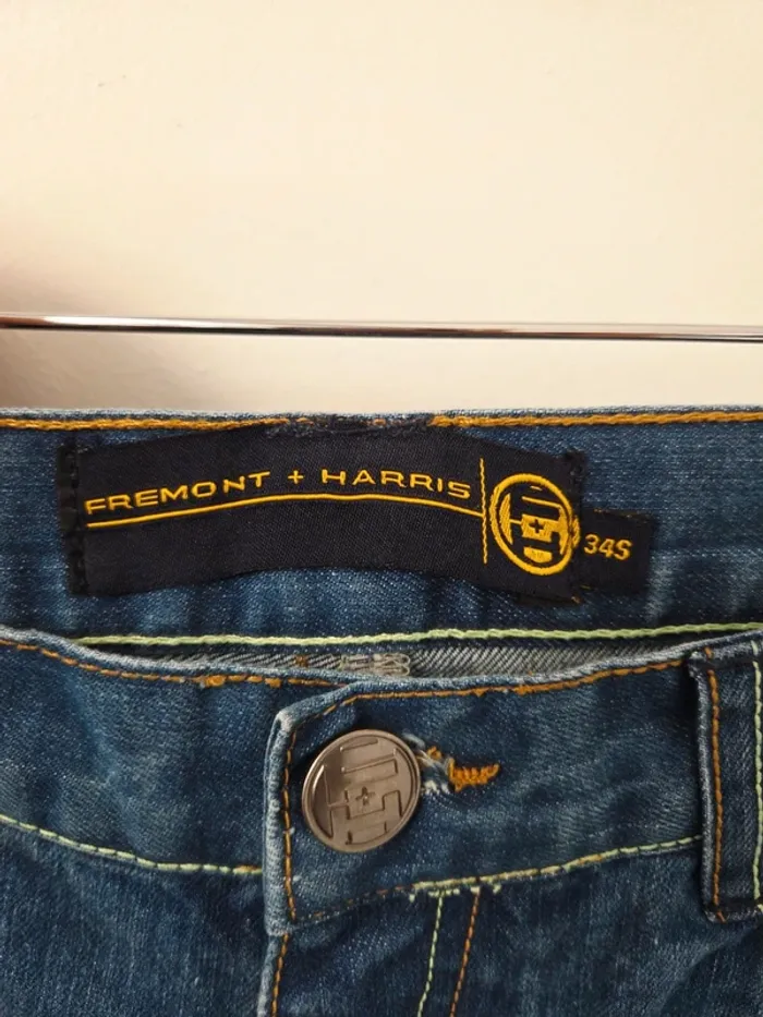 Beau jean Fremont + Harris taille 34S (M/L) - photo numéro 3