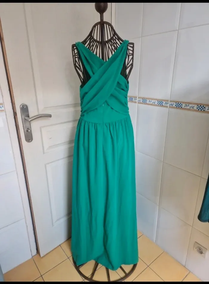 Jolie robe longue vert d'été ou pour une cérémonie /événement femme la redoute S/36 - photo numéro 3