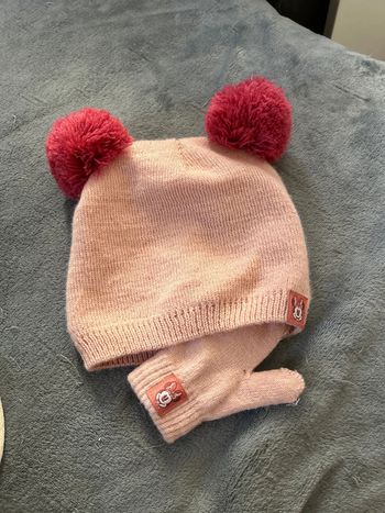 Bonnet et gants Minnie