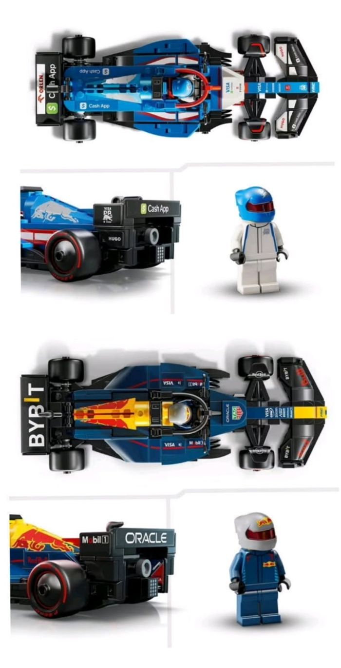 Lego voiture F1 oracle red bull racing et visa cash - photo numéro 2