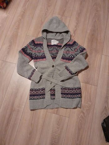 Gilet 12-14 ans av capuche et ceinture
