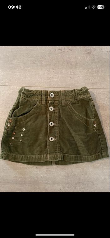 Jupe velours 5/6 ans