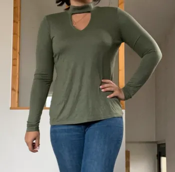 Blouse kaki brave soul