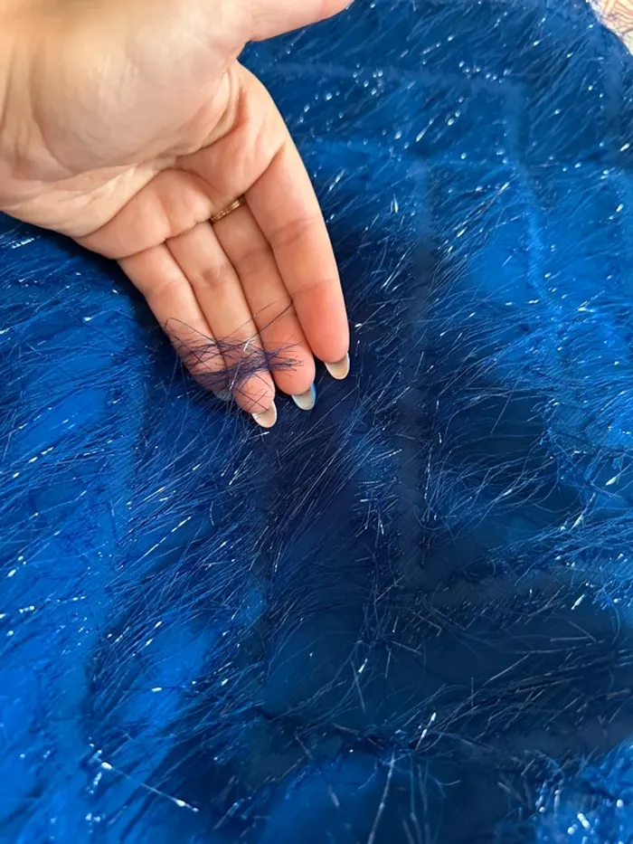 Top nuisette bleu électrique paillettes vero moda XS - photo numéro 8