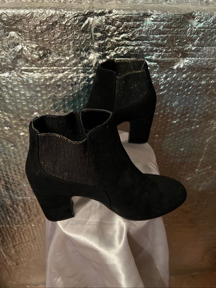 Paire bottines à talons taille 41 Grands Boulevards - photo numéro 2
