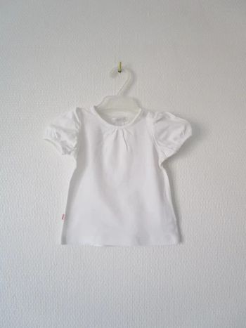 T-shirt blanc Obaïbi 3 mois TBE