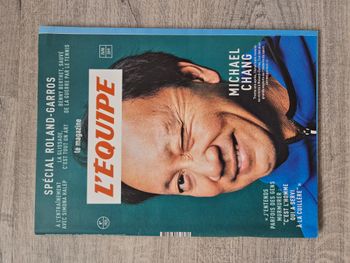 Magazine sport L'équipe n°1923 du 25 mai 2019 Michael Chang