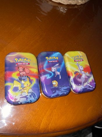 Pokémon lot de 3 Mini tins Pouvoir de Kanto