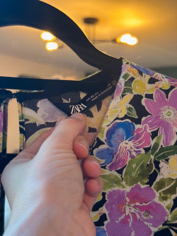 Combinaison fluide à fleurs multicolores Zara taille XS - photo numéro 6
