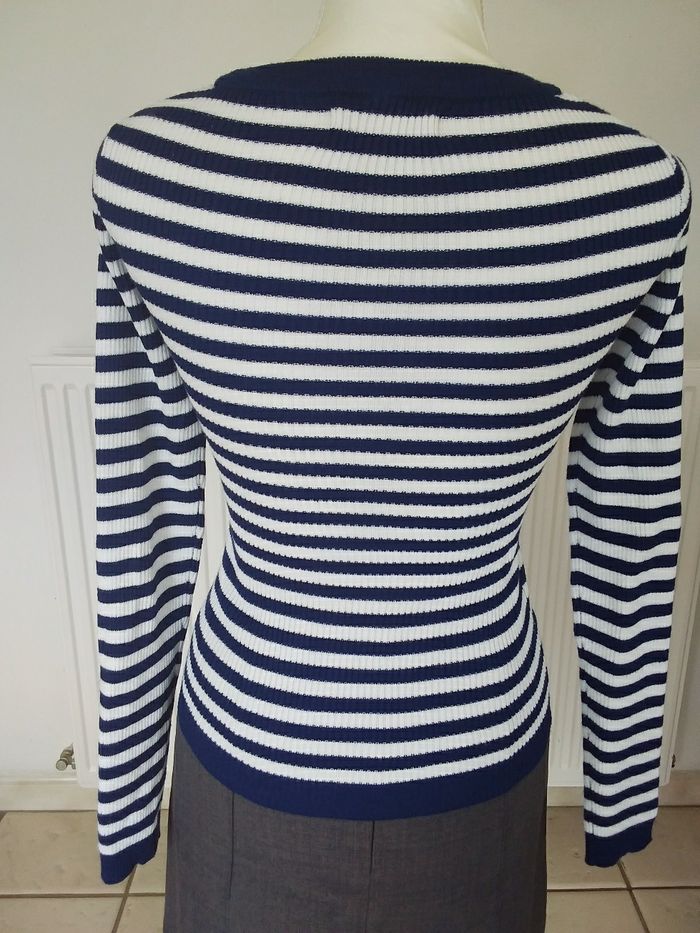 Pull chaussette rayé / marinière - photo numéro 2