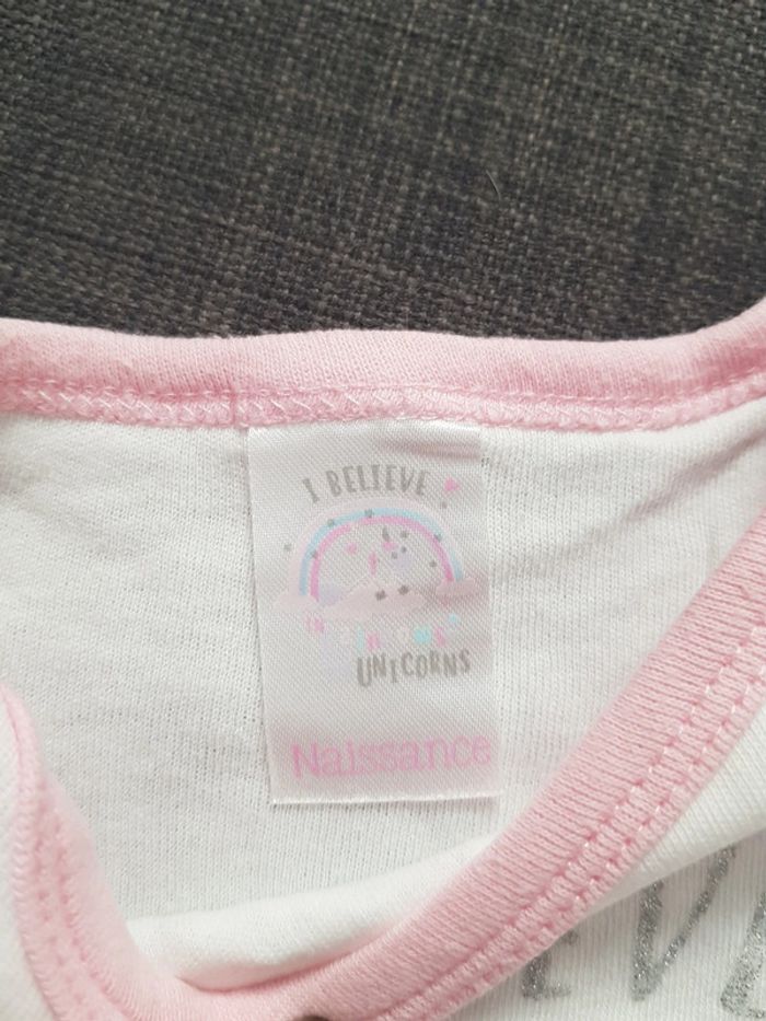 Lot 3 bodys manches courtes licorne - photo numéro 5