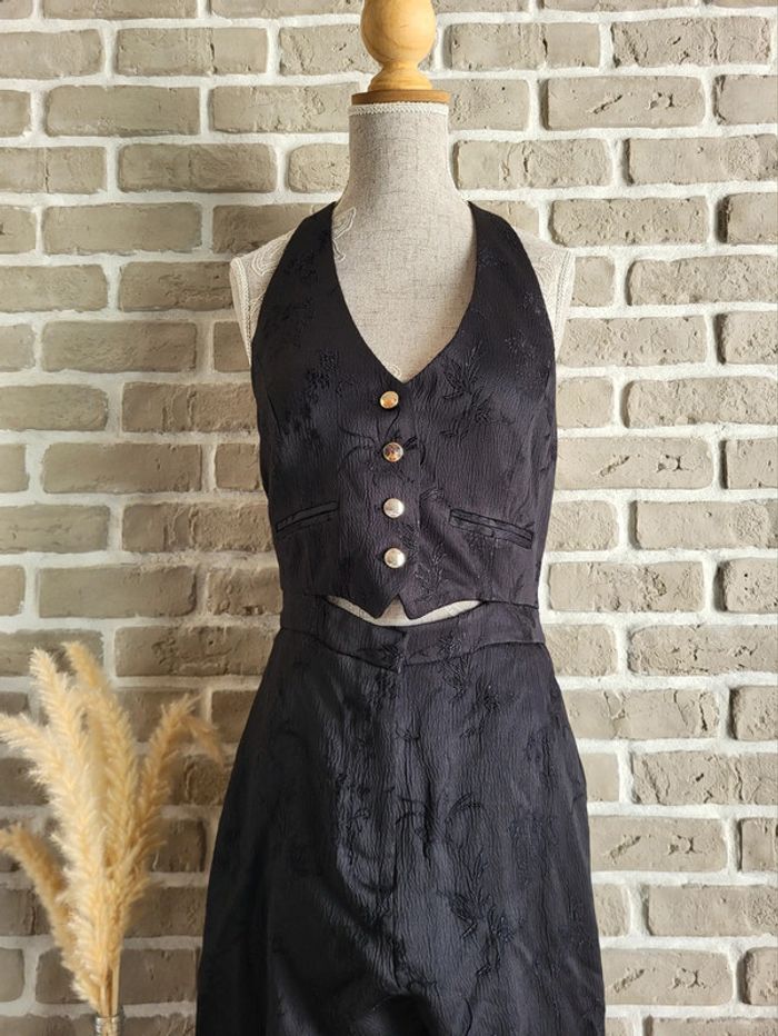 Magnifique combinaison dos nu noire Zara - Neuve avec étiquette - photo numéro 4