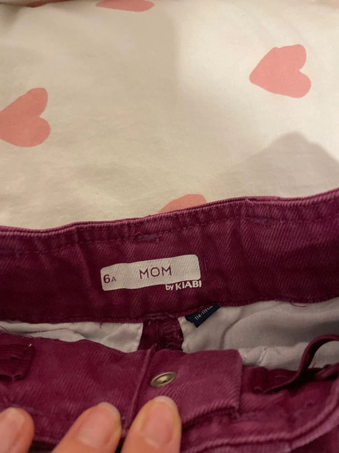 Pantalon jean Mom taille 6 ans Kiabi - photo numéro 2