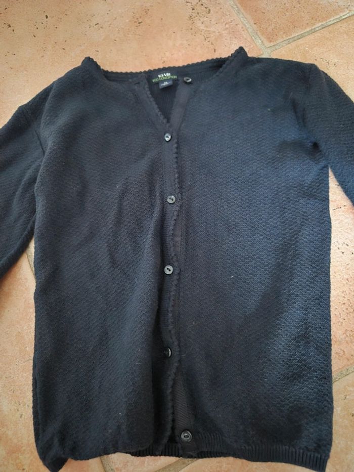 Gilet bébé fille bleu marine