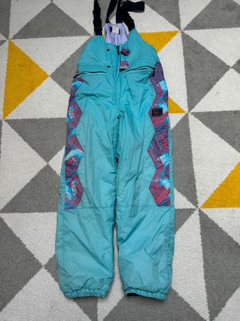 Pantalon de ski vintage avec bretelles Taille 14 ans