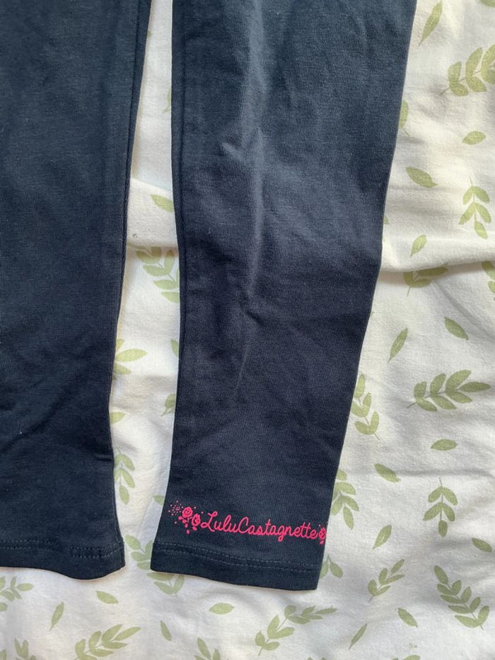legging long bleu marine lulu castagnette 3 ans - photo numéro 4