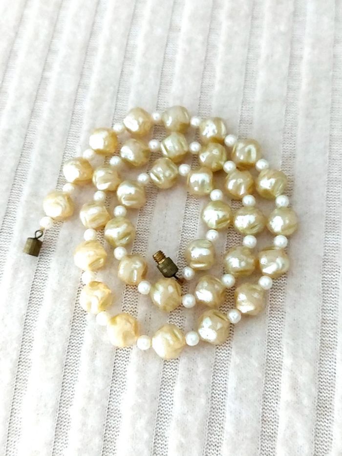 Magnifique collier de perles vintage nacrées - photo numéro 5