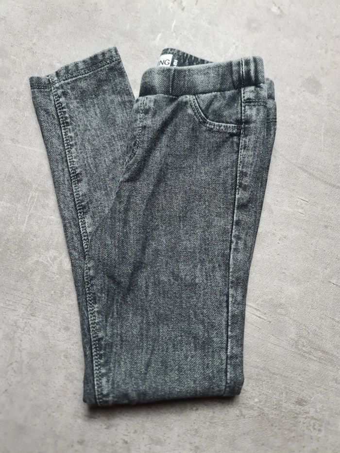 Jegging gris anthracite fille Taille 8 ans Marque kiabi