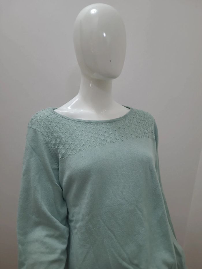 Jolie pull fin vert clair taille XL - photo numéro 2