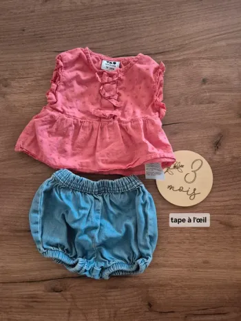 Ensemble été fille 3 mois
