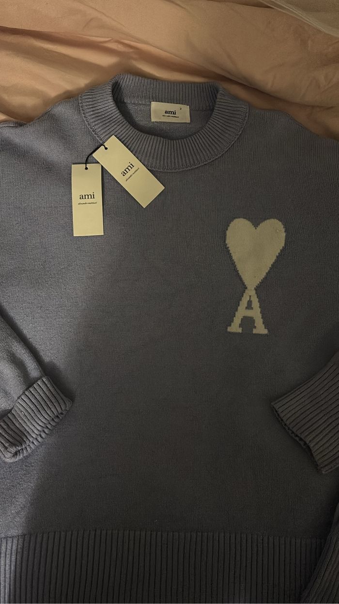 Pull ami Paris bleu ciel taille L