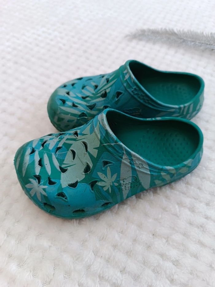 🔸Chaussures type Crocs Bleu Vert - Hipps Taille 24 25🔸 - photo numéro 4