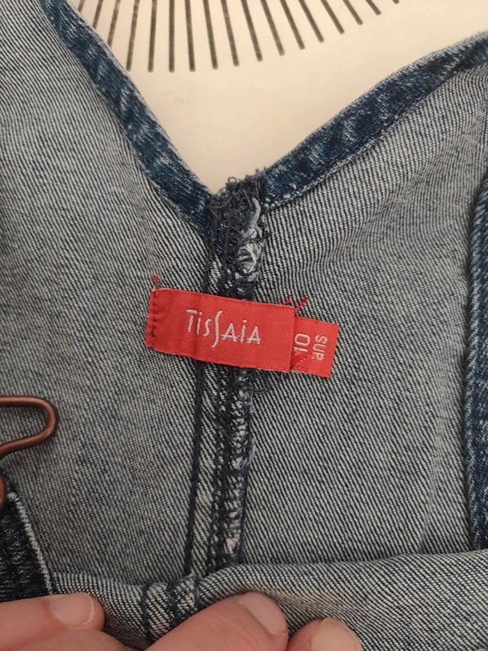 Robe jeans style salopette - photo numéro 3