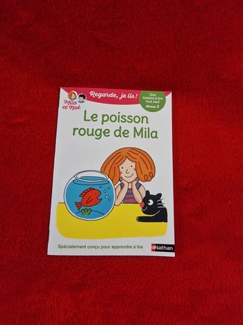 Livre regarde je lis mila et noé, le poisson rouge de mila