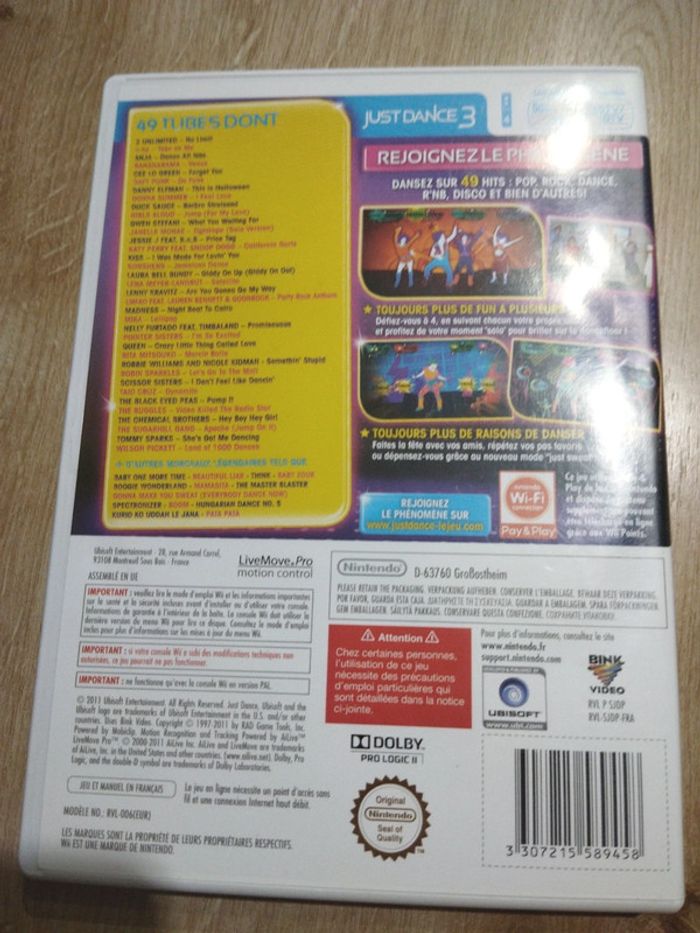 Just dance 3 Nintendo Wii - photo numéro 2