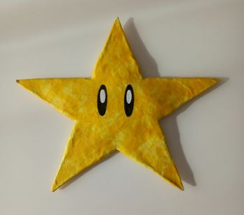 Étoile déco Super Mario handmade