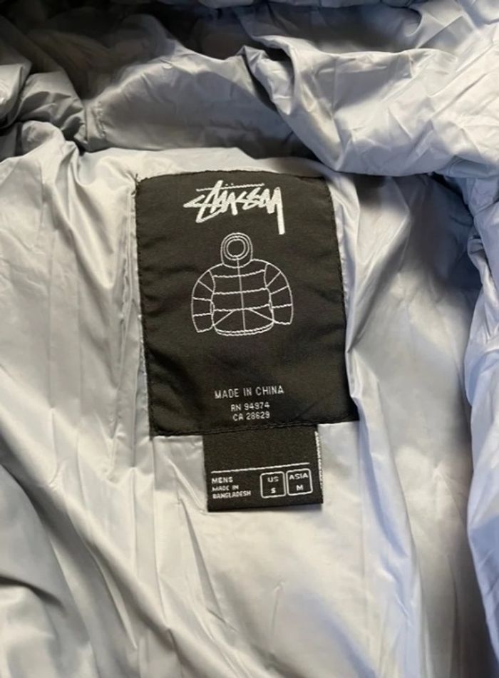 Doudoune Stüssy noire/grise, taille L - photo numéro 5