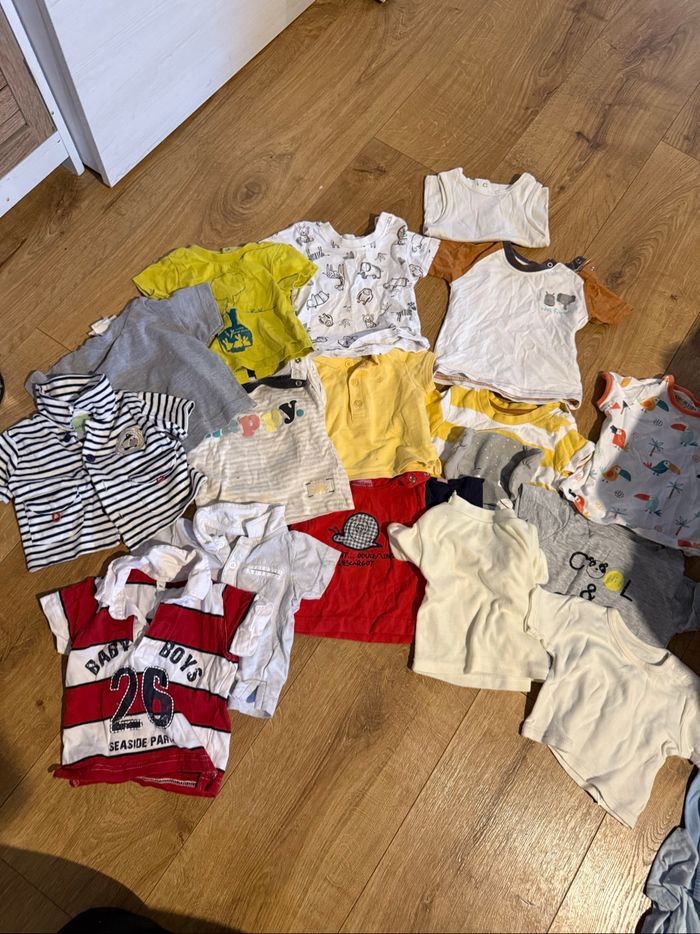 Lot de 16 t.shirts bébé 3 mois garçon différentes marques