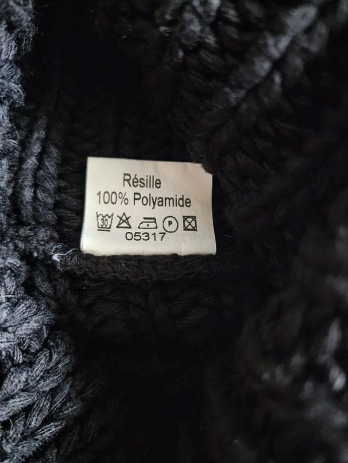 🌸Pull noir col roulé manches transparentes Taille 34/36🌸 - photo numéro 7