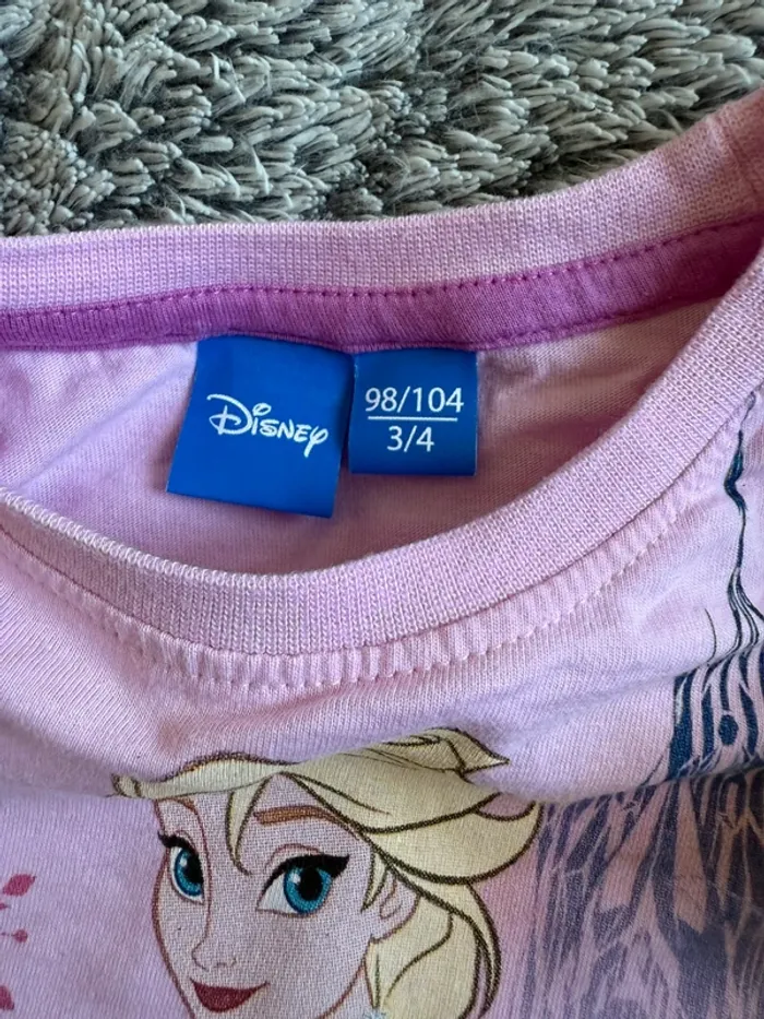 Teeshirt Disney Reine des neiges - taille 3 / 4 ans - photo numéro 3