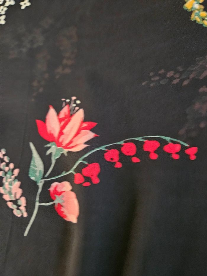 MS Mode chemisier voile transparent à fleurs taille 42 - photo numéro 13