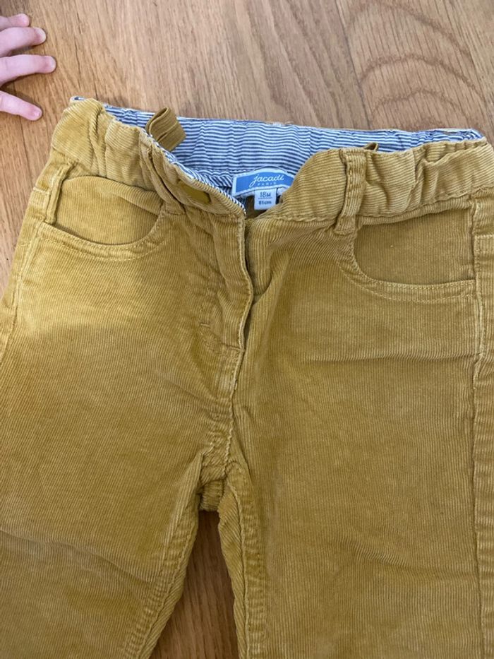 Pantalon velours moutarde Jacadi - photo numéro 3