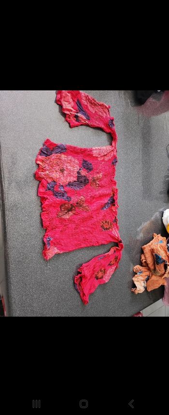 Lot de 2 hauts rouge et marron