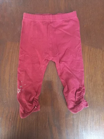 Legging rouge étoile Gémo 12mois 74cm
